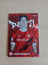 Trading Card signiert Leon Robinson 1.FC Kaiserslautern NEU On Card (4)