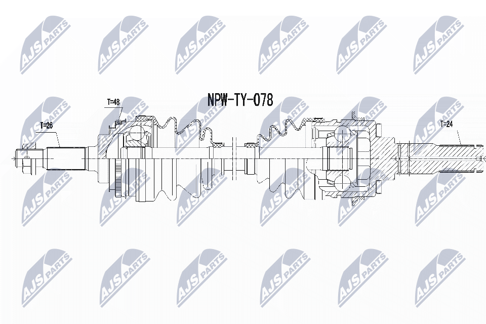Drive shaft suitable for Toyota Celica 94-99 /LEFT/ OE to compare: LEFT for T - Image 4