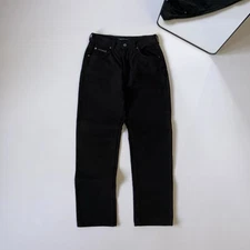 Rare Vintage Valentino Jeans Black Denim Pants 30/32 Made in Italy Designer