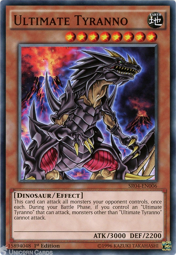 SR04-EN006 Ultimate Tyranno 1st Edition Mint YuGiOh Card