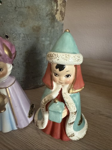 Early 1960s MCM Animorphic Josef Original Nativity 3 Kings Three Kings Figurine - Picture 2 of 14