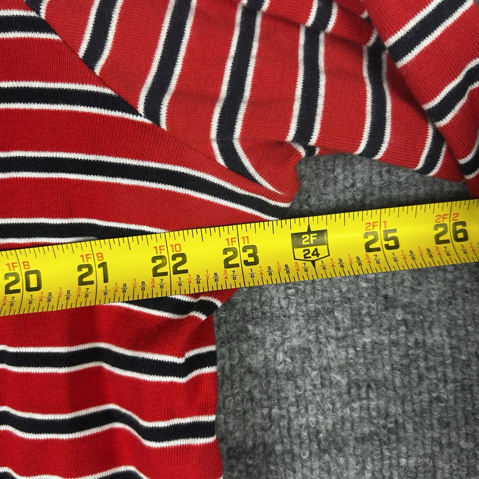 Tommy Hilfiger Denim Hooded Dress 1X Red Stripe Logo Spellout NWT Preppy thumbnail 13