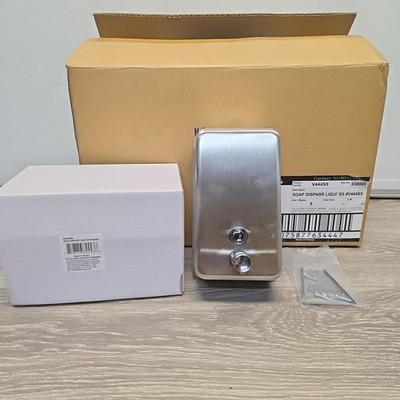 PACK-OF-6 Stainless Steel Commercial Soap Dispenser Wall Mount Manual Dispenser