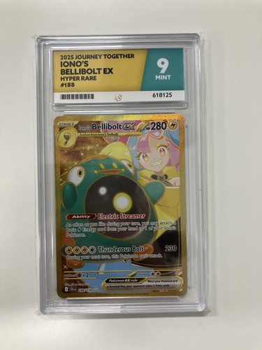 Iono's Bellibolt ex graded ACE 9 for sale on eBay