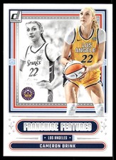 2025 Donruss WNBA Franchise Features Cameron Brink #2 Los Angeles Sparks