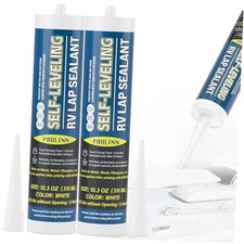 Self Leveling RV Roof Sealant Packs, Lap Sealant White for Camper Repair, RV 2