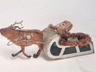 Old Pressed Cotton Christmas Santa In Reindeer Sleigh Candy Container — photo 3