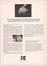 Kodak RP/C Film SO-185 Vintage 1960s Magazine Ad Black White Medical Radiography