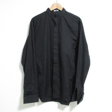Dior Homme 09SS Double Cuff Broadcloth Dress Shirt, Size 41, Black mens USED