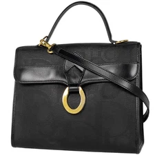 Christian Dior Logo Hand Bag 2WAY Shoulder Bag Trotter Hand Bag Coated canva...