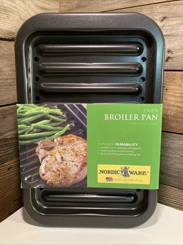 New Nordic Ware Oven Broiler Pan New Made In The U.S.A.