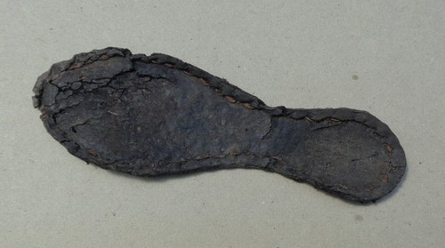 Dug Rare Medieval Childs Shoe Sole 1200's/1400's