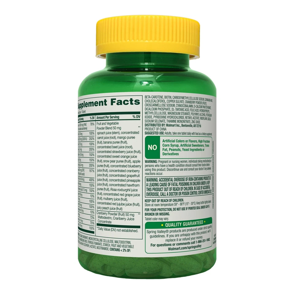 Spring Valley Women's Multi Tablets, 150 Count - Image 3 of 3