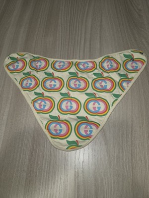 Original GUCCI Kids ''GG Apple'' Cotton Bandana Lätzchen