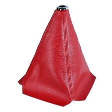 Universal Car Shift Knob dust Cover Manual/Auto Shifter Shift Red PU Leather