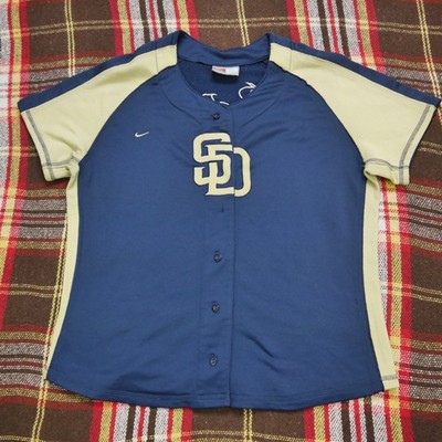 San Diego Padres Vintage Nike Trikot genäht navy Größe Jugend XL 16 18 MLB Baseball