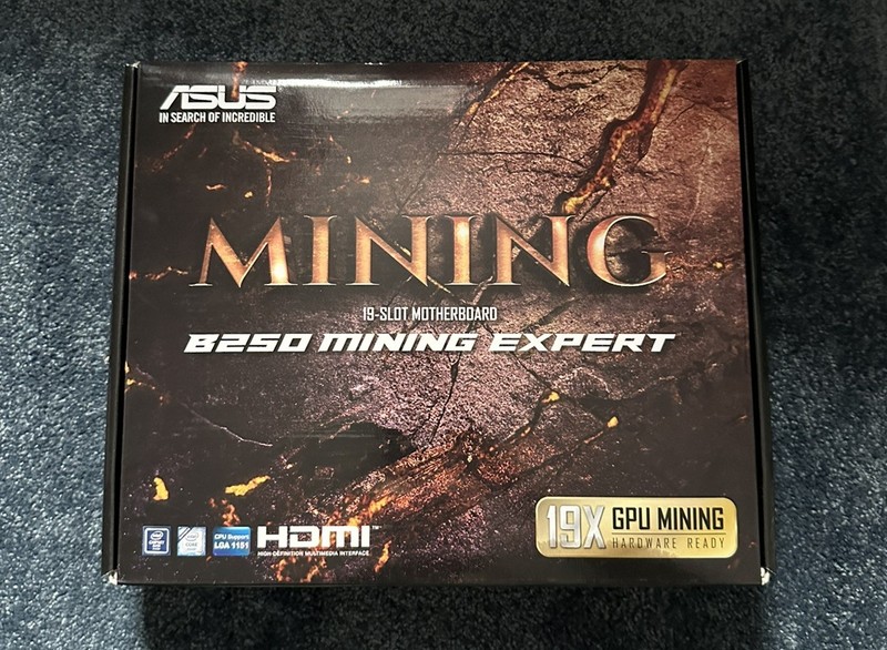 RARE ASUS B250 Mining Expert Motherboard 19x PCIe