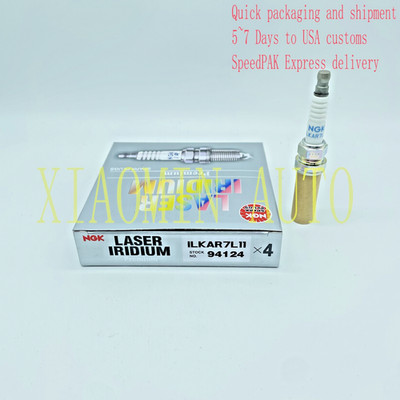 Set of 4PCS NGK 94124 Laser Iridium Spark Plugs ILKAR7L11 For Mazda CX-30 CX-5