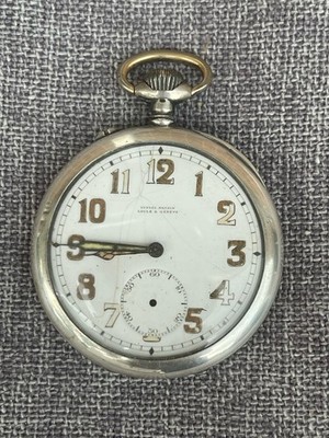 Antique Millitary ULYSSE NARDIN ARMY CORP OF ENGINEERS .800 Silver Pocket Watch