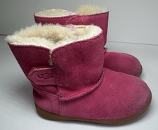 UGG Boots Toddler 7 Keelan II Shearling Pink Round Ankle 1096089T Barbiecore