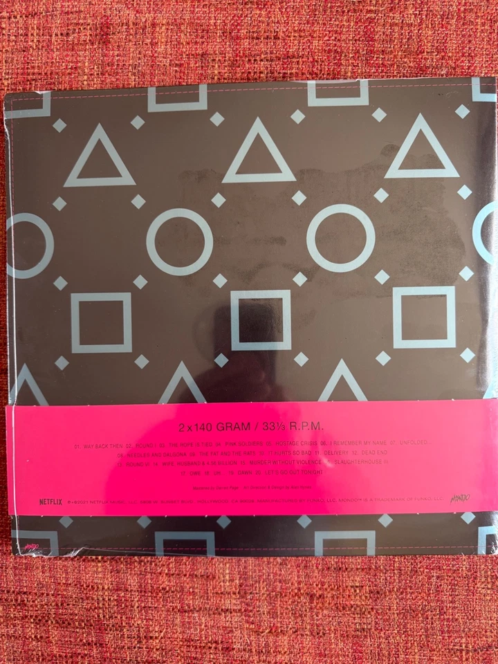 SQUID GAME (SOUNDTRACK) [PINK & GREEN VINYL] IN DDAKJI GAME PACKAGING - Image 3 of 3