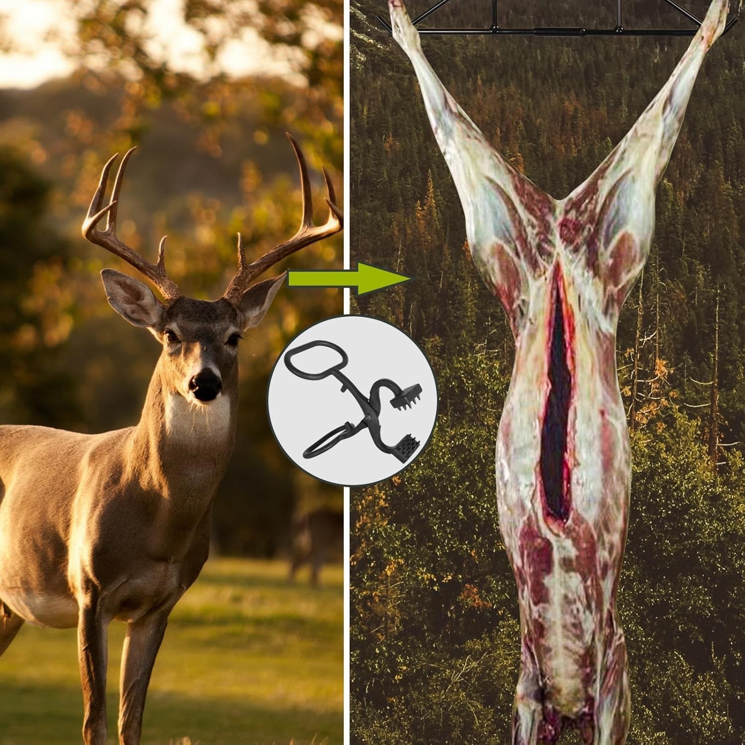 Durable Game Skinning Claw Tool - Ergonomic Hide Puller for Effortless Skinning