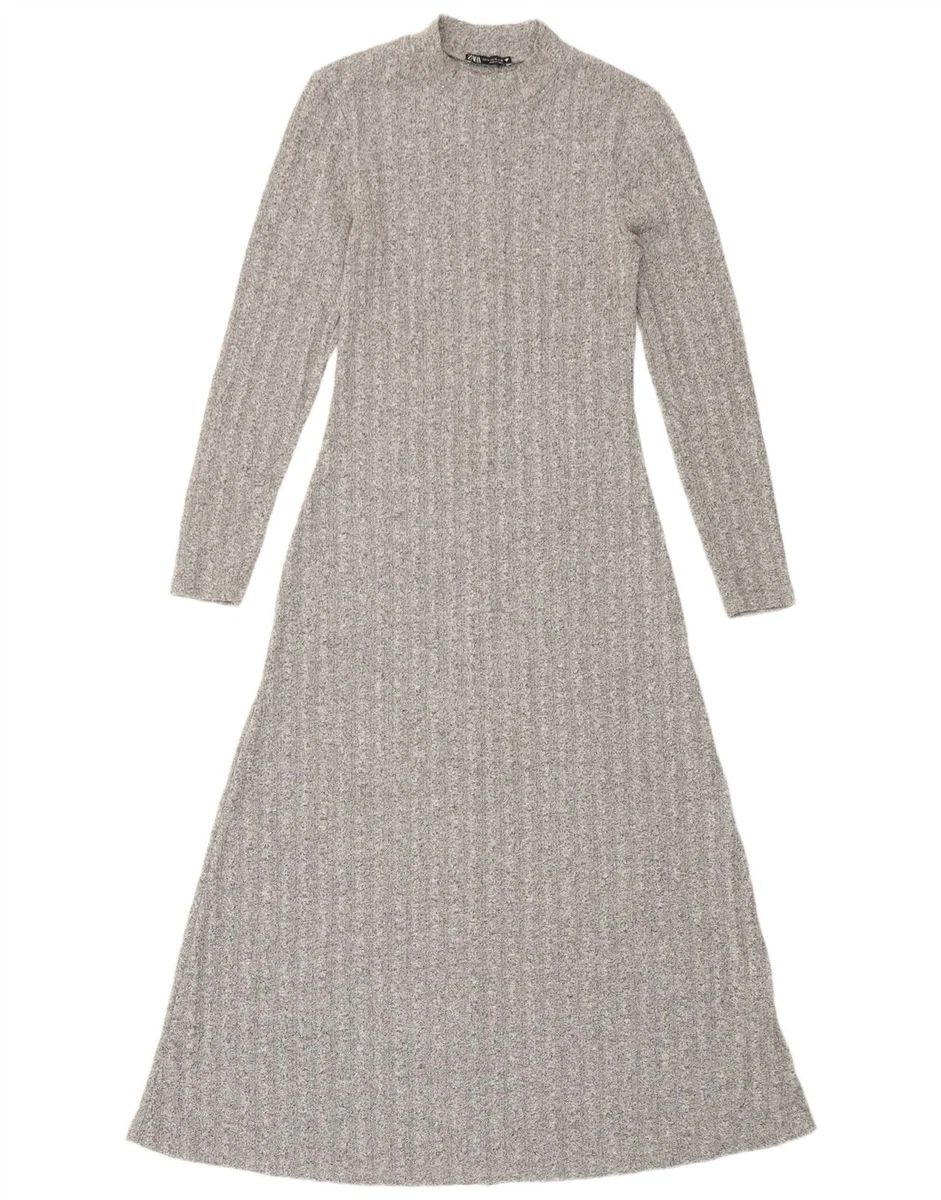 strapless open back dress THE LUXE RIB SCOOP NECK MAXI DRESS GREY main image 1