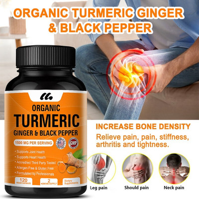 Turmeric Curcumin with Black Pepper- 95% Curcuminoids 1500mg Max Potency