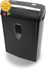 AS890C 8Sheet Cross Cut Paper/Credit Card Shredder with Basket