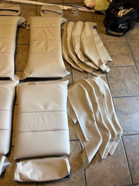 BMW 635CSI E24 SPORT SEAT KIT LOTUS WHITE 100% LEATHER UPHOLSTERY KITS 87-89 NEW