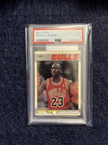 Fleer 1987 Michael Jordan #59 PSA 4 Chicago Bulls Basketball Card Base Set