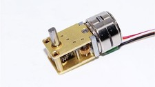 15-Step Micro Stepper Motor with Metal Gearbox, Worm  Turbine