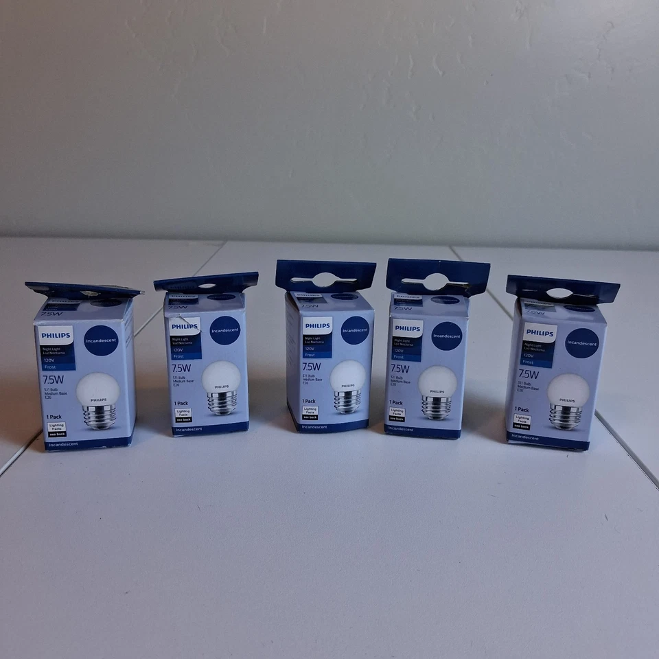 Philips Night Light Bulb 7.5w White S11 Medium Base 120V Pack Of 5 - Image 3 of 4