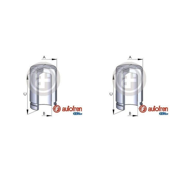 2X Autofren 48Mm Kolben Bremssattel Hinten Vorne Passend FüR Mercedes Sprinter V-image