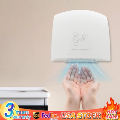 #ad #ad 1200W Auto Electric Hand Dryer Commercial Compact Air Hand Dryer High Speed $46.49
