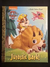 Vintage A Little Golden Book Paw Patrol Jurassic Bark 2017 7628