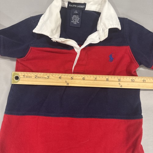 Ralph Lauren Kids Striped One Piece - Navy and Red size Small 3-6 Mos - Picture 5 of 9