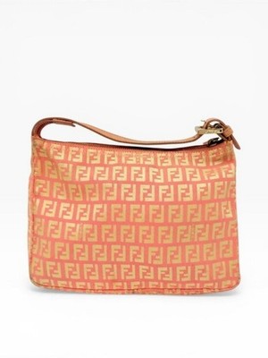 Fendi Zucca Zuccino Pink Canvas Pochette Shoulder Bag | eBay