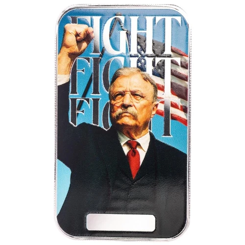 1 oz Fight Fight Fight Colorized .999 Silver Bullion Bar #A659