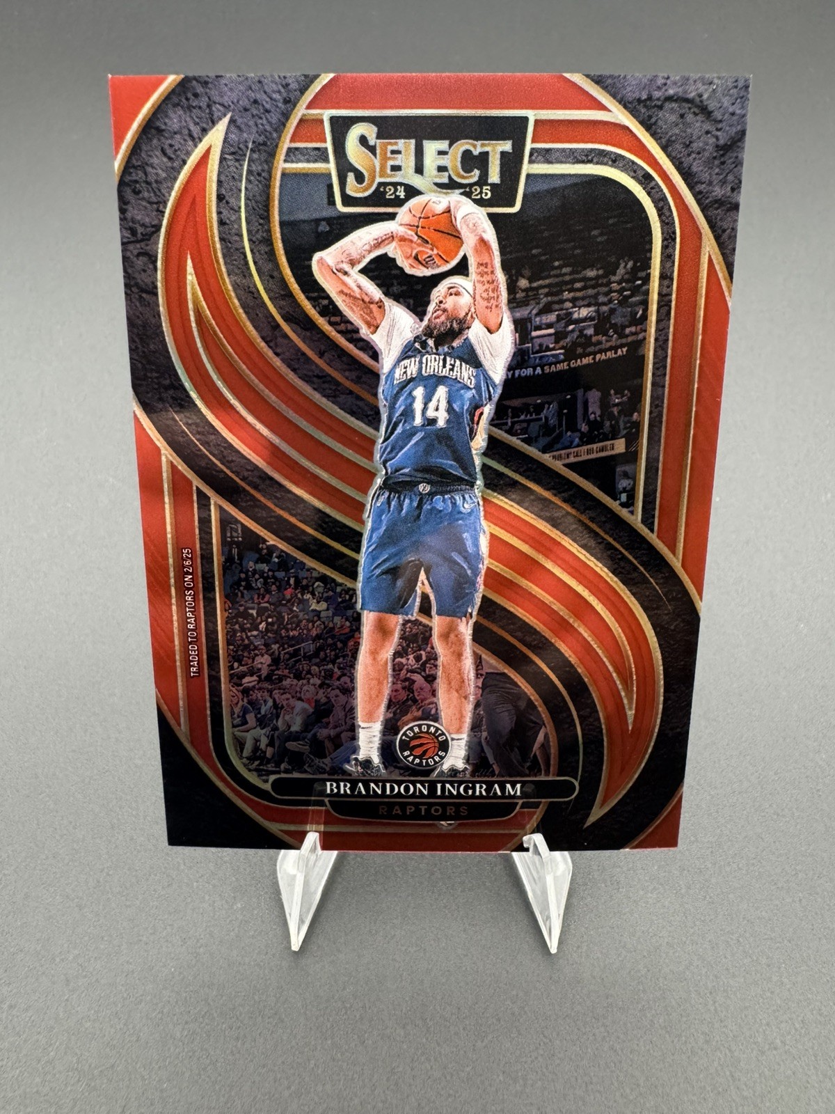 2024-25 SELECT BASKETBALL BRANDON INGRAM  #162 /199 RED PRIZM RAPTORS NBA NM