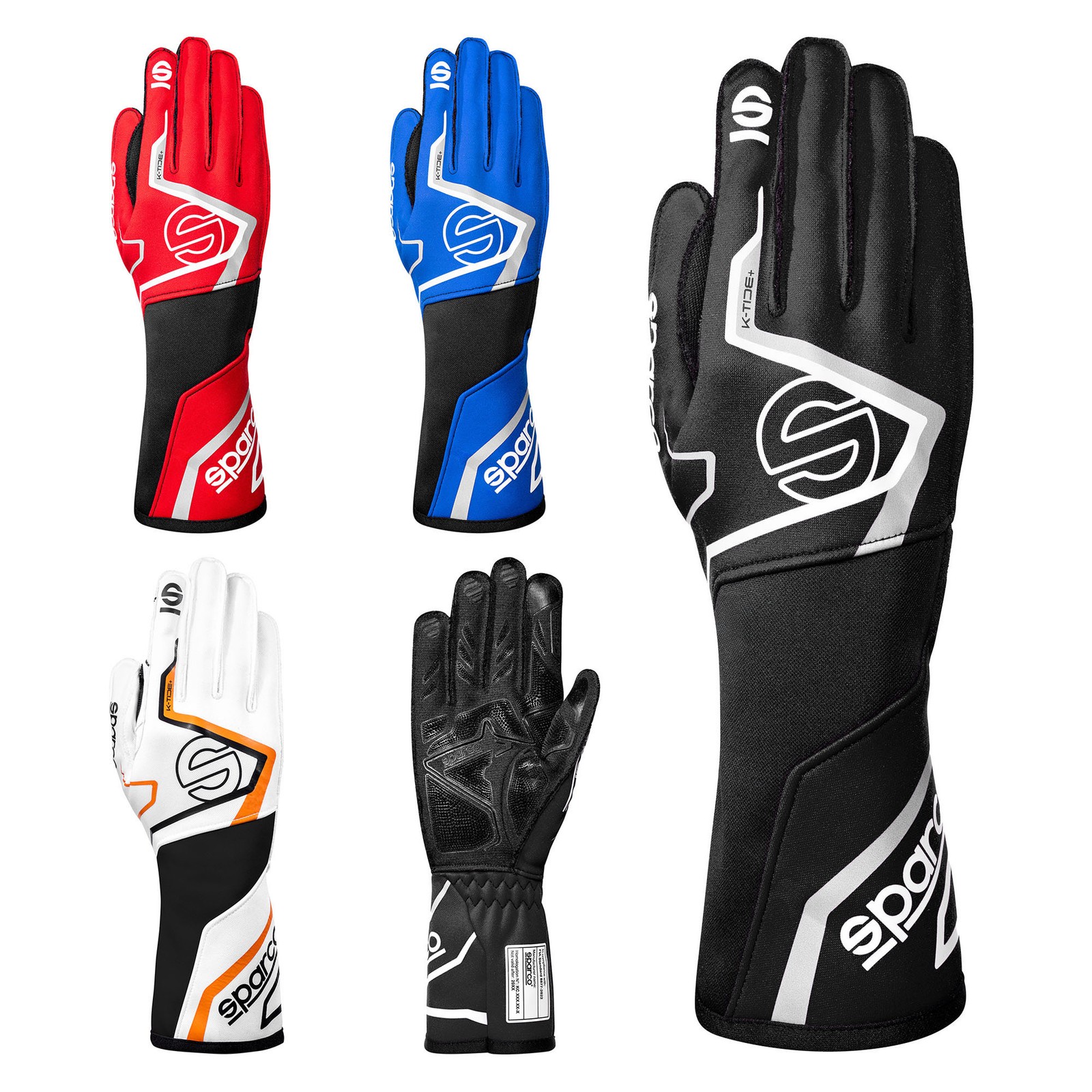 2026 Sparco K-TIDE+ Guanti Karting Go-Kart Racing FIA 8877-2022 Omologati Spec