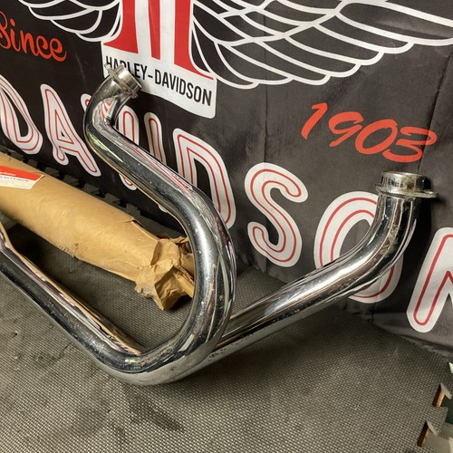 NOS Harley OEM 2-1 Exhaust 65311-78/65353-78 Shovelhead FX FXE Muffler Header - Foto 4 di 10