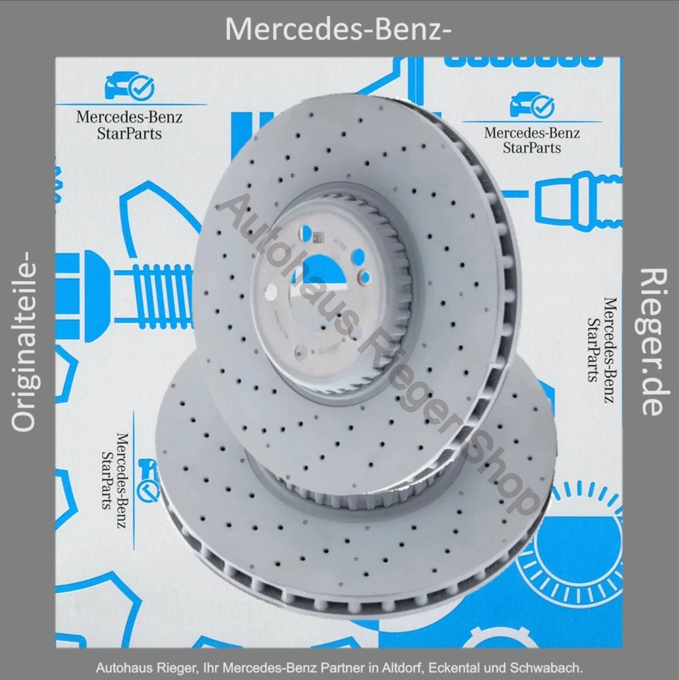 Mercedes-Benz StarParts Bremsscheiben-Satz, 2 Stück VA, W/S/A/C20 W/S 213, C257 - Bild 1 von 1