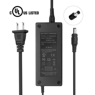 UL Listed 54.6V 2A Charger For iGO Discovery Yorkville LE1 48V Power 1-PIN Port