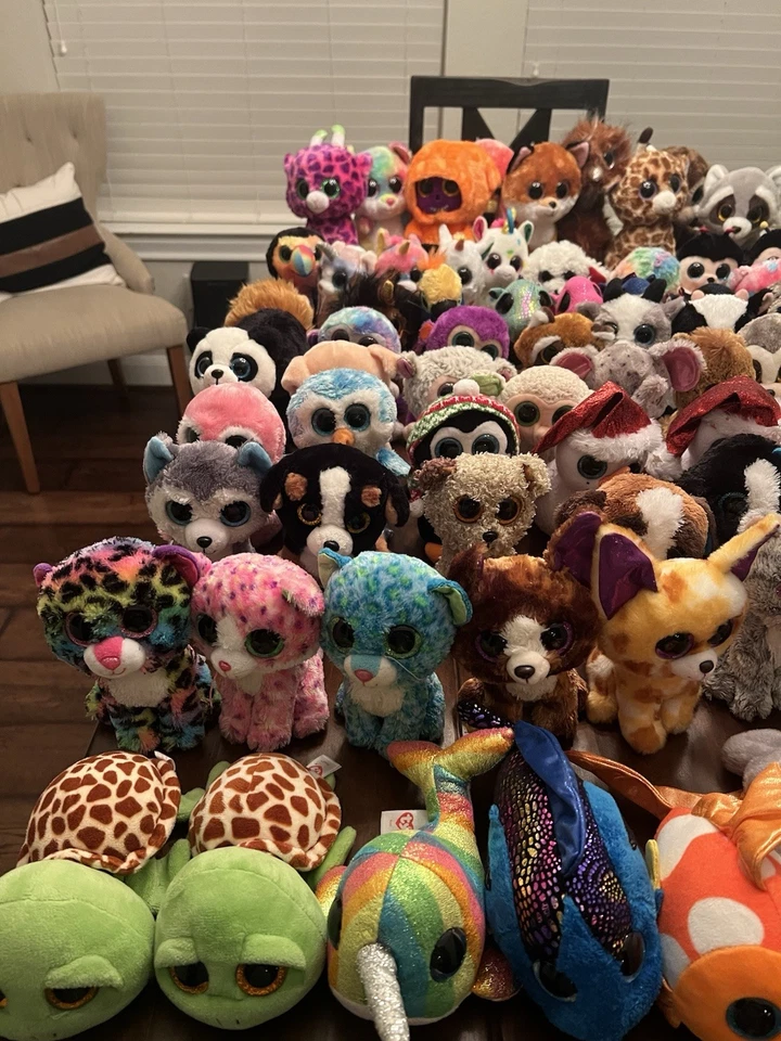 TY Beanie BOOS Large Lot Of 80!  Mix Of Sizes. Some With Tags. - Image 2 of 4