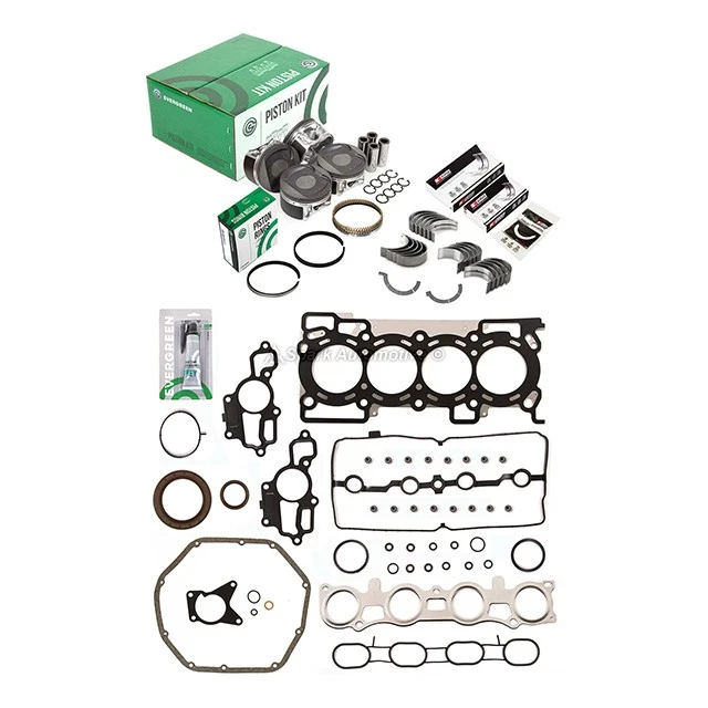 Full Gasket Set Pistons Bearings Fit 07-09 Nissan Sentra 2.0L MR20DE - Image 2 of 4