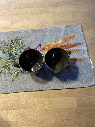 2 Sango Omega Olive #4660 Coffee Cups Mugs Fine China - Picture 2 of 3