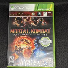 Mortal Kombat Komplete Edition Platinum Hits Xbox 360 CIB Complete