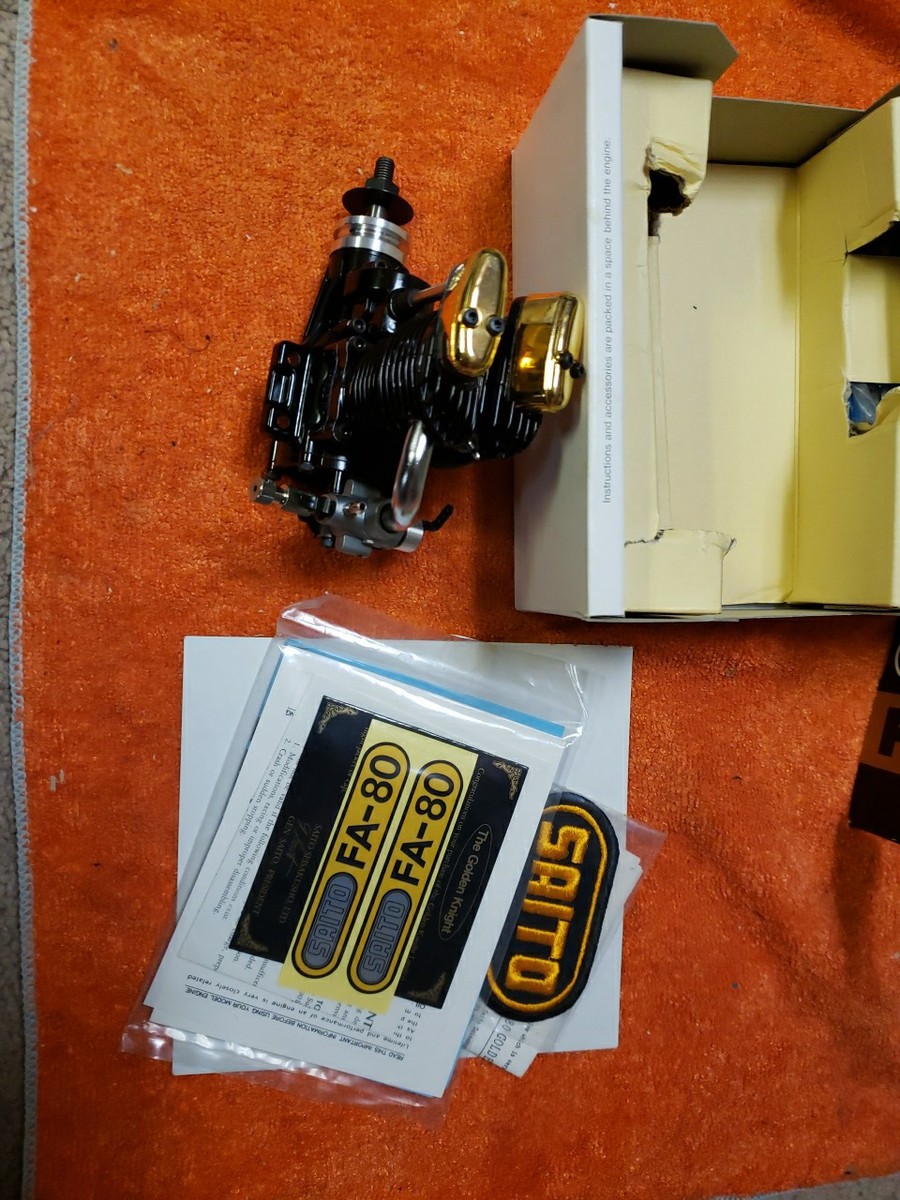 ラジコンエンジンFA-80GK Saito FA-80 Four Stroke RC Airplane Engine Untested Parts Or