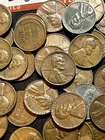 Lincoln Wheat Penny Roll, 50 Coins, Mixed Years & Mint Marks, Circulated Coins